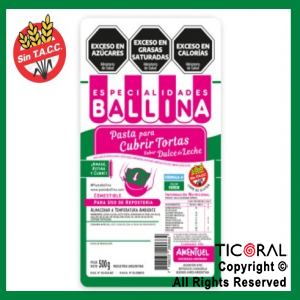 COBERTURA PARA TORTA 1/2K COLOR VERDE BALLINA x 1